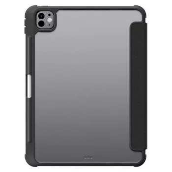Husă AMAZINGTHING Titan Pro pentru iPad Pro 11 M5 cu suport rotativ 720° și suport pentru stylus - neagră