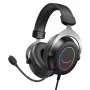 Cască gaming cu fir over-ear FIFINE H3 AmpliGame RGB cu microfon detașabil, drivere 50mm, USB-A, neagră