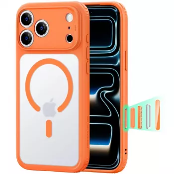 ESR Classic Hybrid MagSafe Case for iPhone 17 Pro Max / 18 Pro Max - Frosted Orange
