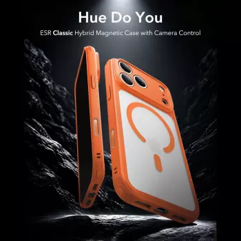 ESR Classic Hybrid MagSafe Case for iPhone 17 Pro Max / 18 Pro Max - Frosted Orange