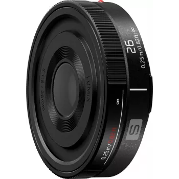 Obiectiv pancake Panasonic Lumix S 26mm f/8 (MF) (S-R26E)