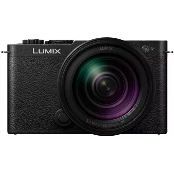 Aparat foto Panasonic Lumix DC-S9 cu kit obiectiv 28-200mm, negru intens (DC-S9HE-K)