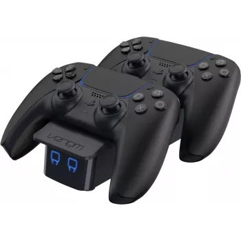 Stație de andocare dublă Venom pentru controllere PS5 DualSense - Negru