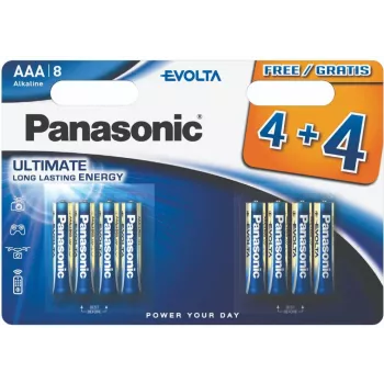 Baterie Panasonic Evolta LR03EGE/8B (4+4 bucăți) (LR03EGE/8BW 4+4F)