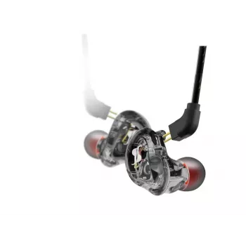 Căști monitor in-ear Stagg SPM-235 BK cu cablu detașabil, Negru
