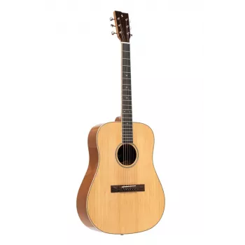 Stagg SA45 D-LW Dreadnought Acoustic Guitar – Natural Spruce Top with Linden Back & Sides