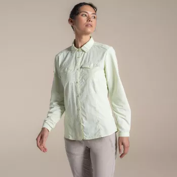 Cămașă de călătorie Craghoppers NosiLife Adventure LS Shirt III damă - Pear Drop, mărimea S