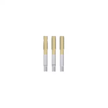 Set de taroduri de mână M5, 3 piese, HSSE cu strat TiN, DIN 352, 6HX, pentru oțel inoxidabil