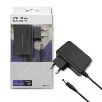 Qoltec 15W Plug-in Power Supply 5V/3A with 4.0x1.35mm DC Connector