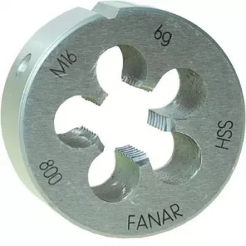 Filieră FANAR M16 x 2.00 HSS800 DIN 22568