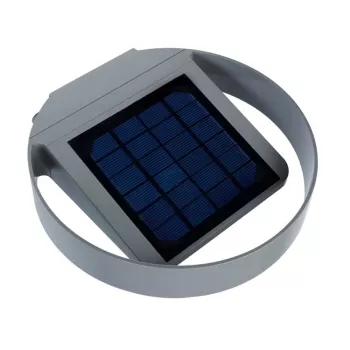 Lampă solară LED rotundă de perete GreenBlue GB130 3W - Negru, IP65, senzor de mișcare PIR, 300lm