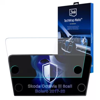 Folie de protecție ecran 3MK PROTECTION Skoda Octavia III Bolero (2017-2020) TechWrap mată pentru afișajul central