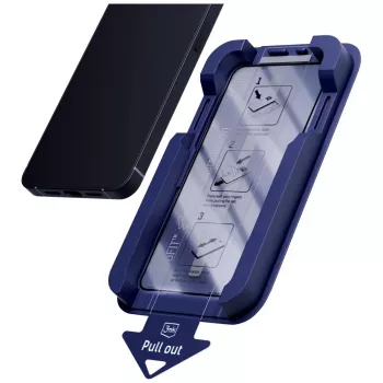 3MK Hardglass Max Privacy protector de ecran din sticlă călită cu ramă EasyApp pentru Samsung Galaxy S24/S25