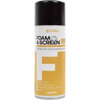 Soluție de curățare sub formă de spumă pentru ecrane Accura 400ml – spray aerosol antistatic, fără dungi, pentru toate tipurile de ecrane