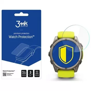 Folie de protecție ecran 3mk FlexibleGlass Hybrid pentru Garmin Fenix 8 Solar/Sapphire 51mm