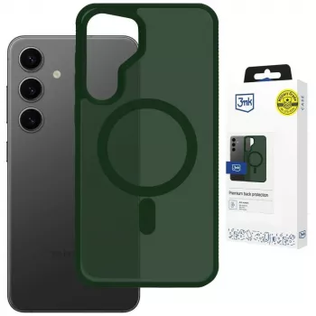 Husă de protecție translucidă verde cu MagSafe 3MK Smoke MagCase pentru Apple iPhone 17 Pro Max