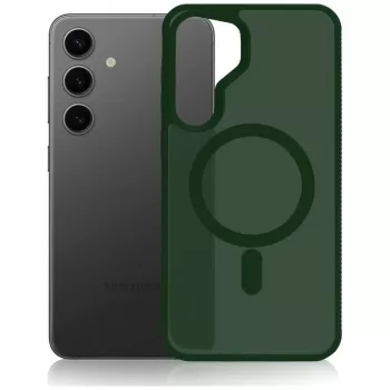 Husă de protecție translucidă verde cu MagSafe 3MK Smoke MagCase pentru Apple iPhone 17 Pro Max