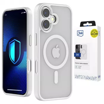 Husă 3MK Smoke MagCase pentru Apple iPhone 17 - albă