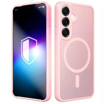 Husă 3MK Misty MagCase pentru Samsung Galaxy S25 - roz