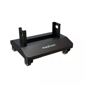 Stand mobil MEDIVON Lumera pentru panouri LED Lumera Plus și Lumera Max, 4 roți, negru