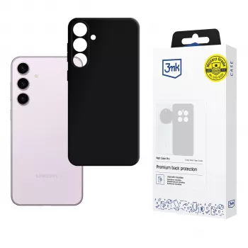 3mk Matt Case Pro for Samsung Galaxy S24 - Black Flexible TPU Back Cover, Military-Grade Drop Protection, Anti-Yellowing, Slim Matte Finish