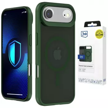 3MK Smoke MagCase pentru Apple iPhone Air - husă spate MagSafe translucidă verde