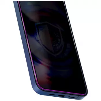 3MK HardGlass MaxPrivacy Folie de protecție a ecranului cu aplicator pentru Apple iPhone 15 Pro, negru