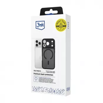 3MK Misty MagCase pentru Apple iPhone 16e / 17e - negru