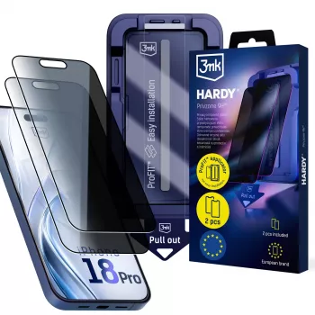 3mk Hardy Privzone Folie de protecție a ecranului 9H pentru Apple iPhone 18 Pro