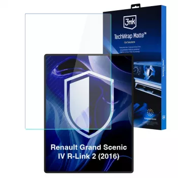 3mk TechWrap Matte Center Display Screen Protector for Renault Grand Scenic IV R-Link 2 (2016)