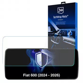 Folie de protecție mată pentru instrumentar 3MK PROTECTION TechWrap pentru Fiat 600 (2024-2026)