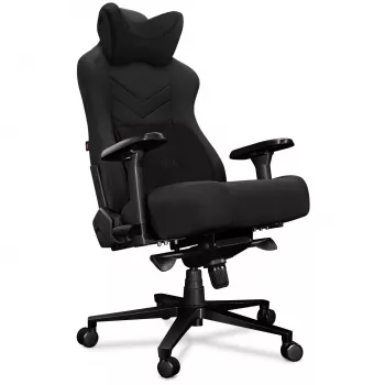 Scaun gaming YUMISU 2053, tapițerie din material textil, negru (Y-2053-BB-M)