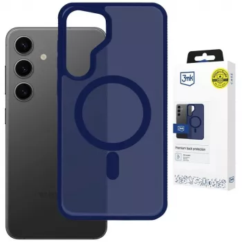 Husă 3MK Smoke MagCase pentru Samsung Galaxy S25 - albastră