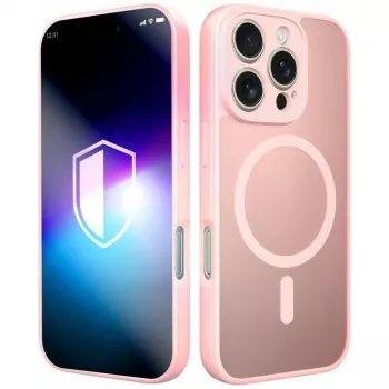 Husă 3MK Misty MagCase pentru Apple iPhone 16 Pro Max - Roz