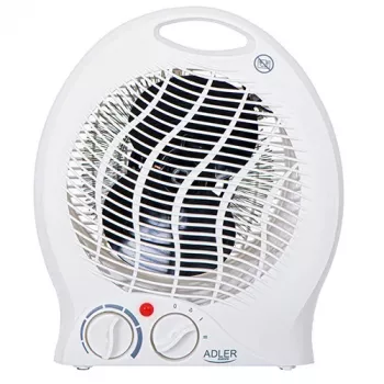 Aerotermă ceramică PTC Adler AD 7728 2000W cu oscilație, 2 trepte de încălzire, mod aer rece, protecție la supraîncălzire și răsturnare, Alb/Negru