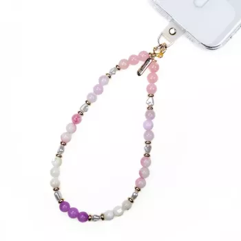 Accesoriu pentru telefon Crong cu mărgele pastel – bretea universală pentru încheietură pentru smartphone
