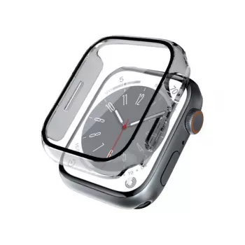 Carcasă de ceas hibridă Crong cu sticlă călită pentru Apple Watch 40mm - Transparent