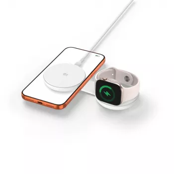 TECH-PROTECT A55 2-in-1 Magnetic MagSafe Wireless Charger 25W Qi2.2 White