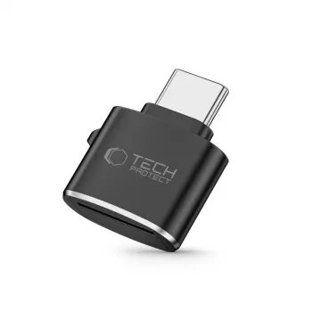 Cititor de carduri USB-C MicroSD/TF Spigen Tech-Protect Ultraboost - Space Gray