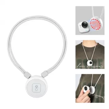 Curea de gât magnetică PULUZ PU1205W pentru Insta360 GO Ultra, alb