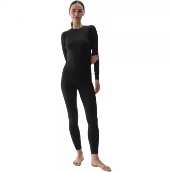 Tricou damă termoactiv 4F F176 Deep Black Allover mărimea M/L