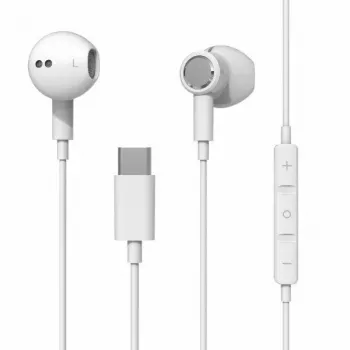 Căști in-ear Beline USB-C cu microfon și telecomandă, albe