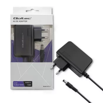 Qoltec Sursă de alimentare 15W 5V 3A 5,5x2,1mm