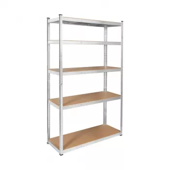 Rebel RB-1252 Raft metalic 205x120x45 cm Argintiu 5 rafturi 875 kg
