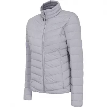 Geacă pentru damă 4F H4L21 KUDP003 27M, Cool Light Gray Melange, S