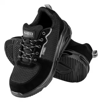 Pantofi de siguranță NEO TOOLS S1 SR Neo Air, joși, cu bombeu de oțel, reflectorizanți, mărimea 46