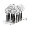 Set lupe NO NAME CLASSIC 4D 50/65/75mm (12 bucăți) - lentile optice din plastic, negru
