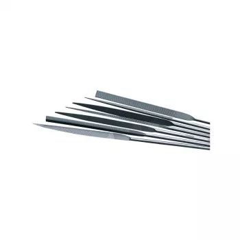 NO NAME S.89266 Precision Needle File Set RPJ-8, 8-Piece, 160 mm, Cut 2, High Carbon Steel