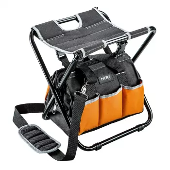 NEO TOOLS Stool with Fitter's Bag