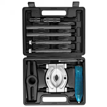 Extractor hidraulic cu 3 brațe NEO TOOLS, 10 tone, cu pompă manuală, deschidere 250 mm, brațe din crom-vanadiu, valiză din plastic (TOP-11-847)